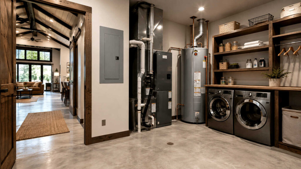 How to Plan Utility Rooms and Mechanical Spaces in a Barndominium